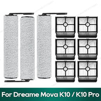 Compatible for Dreame Mova K10 / K10 Pro, Trouver K10 / K10 Pro Accessories Floor Scrubber Roller Brush Hepa Filter Spare Parts