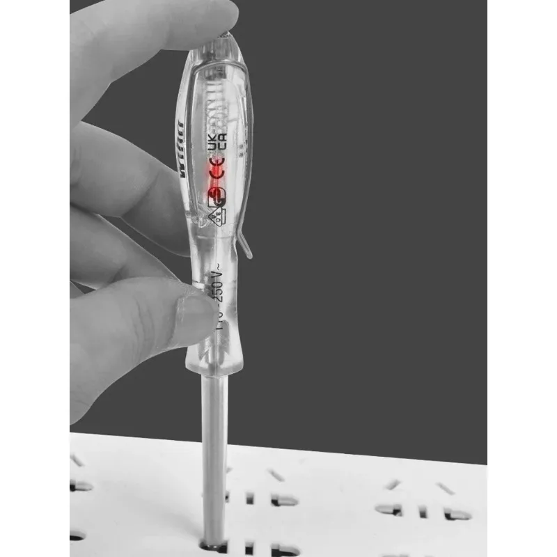 Wiha 34745/05271/00456 Voltage Tester - 3mm Slotted Screwdriver, Push-on Clip, Smart Breakpoint Detection, Circuit Testing