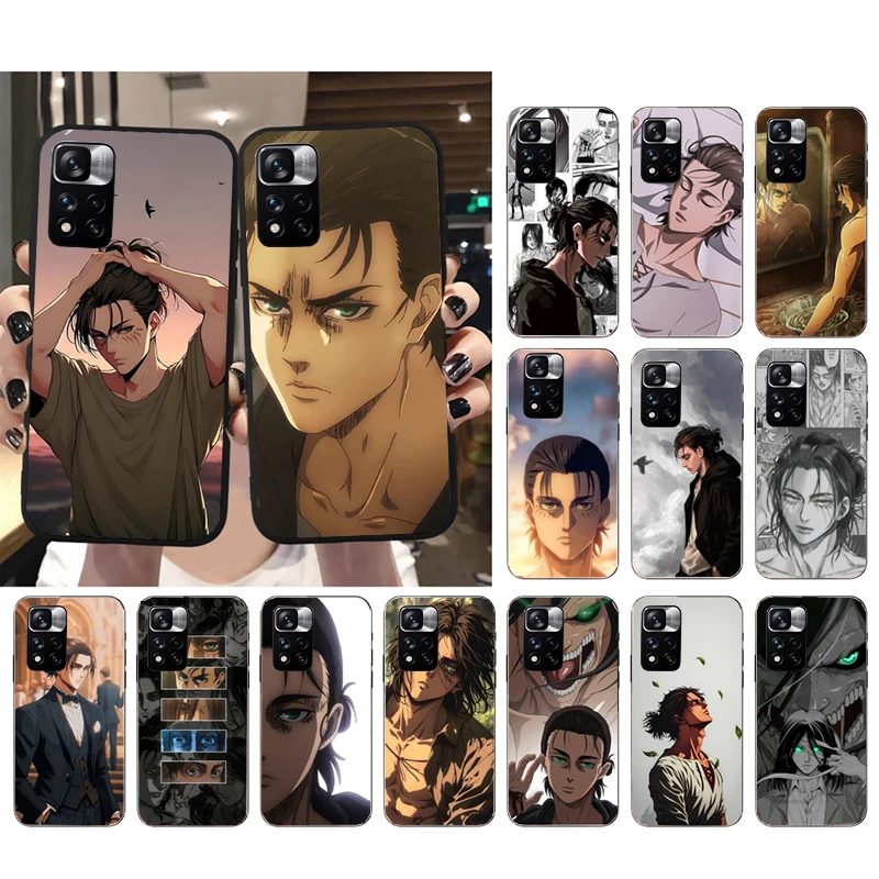 إرين ييغر هجوم على تيتان فوندا جراب هاتف ل Xiaomi Redmi ملاحظة 14 برو 14 13 12 11 10 برو 14S 12S 11S Redmi 14C 13C 10