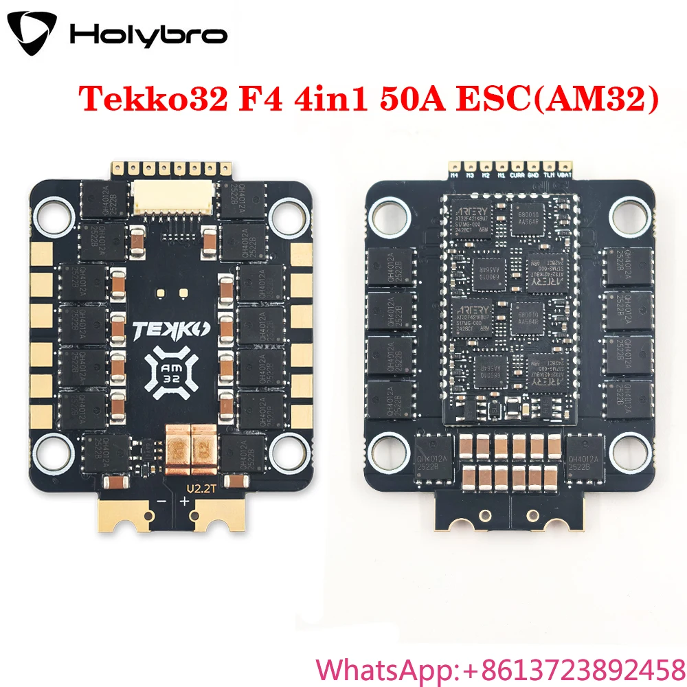 

Holybro Tekko32 F4 4in1 50A ESC(AM32) 4-6S Lipo Supports DShot 150/300/600/1200 & MultiShot/OneShot/Proshot/PWM for RC FPV Drone