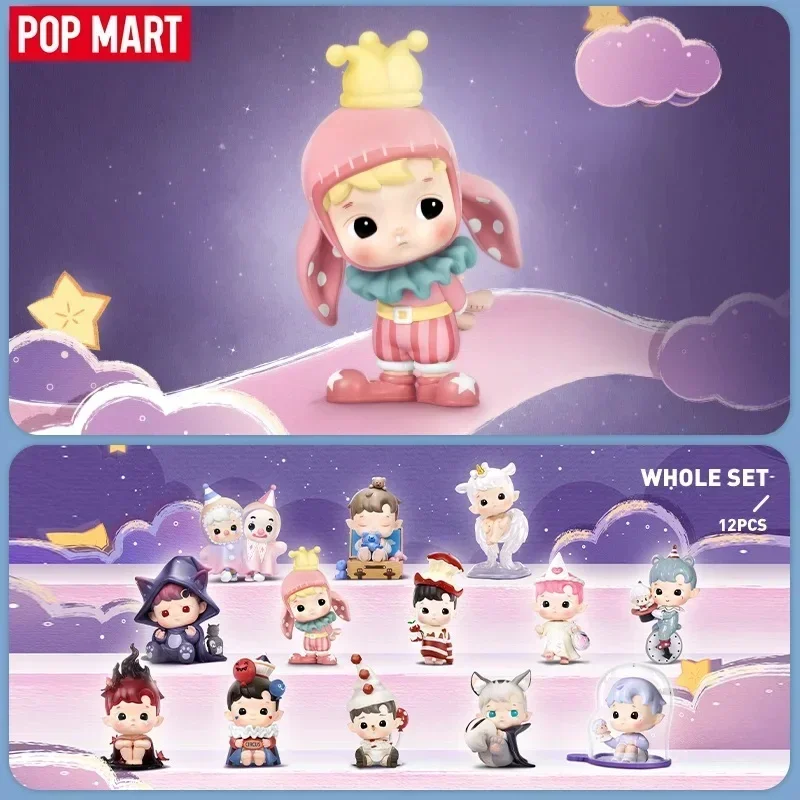 

POP MART HACIPUPU Серия «Ночь фантазий», аниме-фигурка, глухая коробка, загадочные настольные украшения, милая кукла, сумка для догадок, игрушка