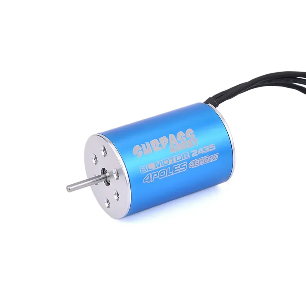 

Surpass Hobby Водонепроницаемый 2435 4500/4800/6100KV Бесщеточный двигатель + комбинированный регулятор скорости 25 А для Tamiya/Wltoys/Kyosho 1/18/16 RC Car/Boat