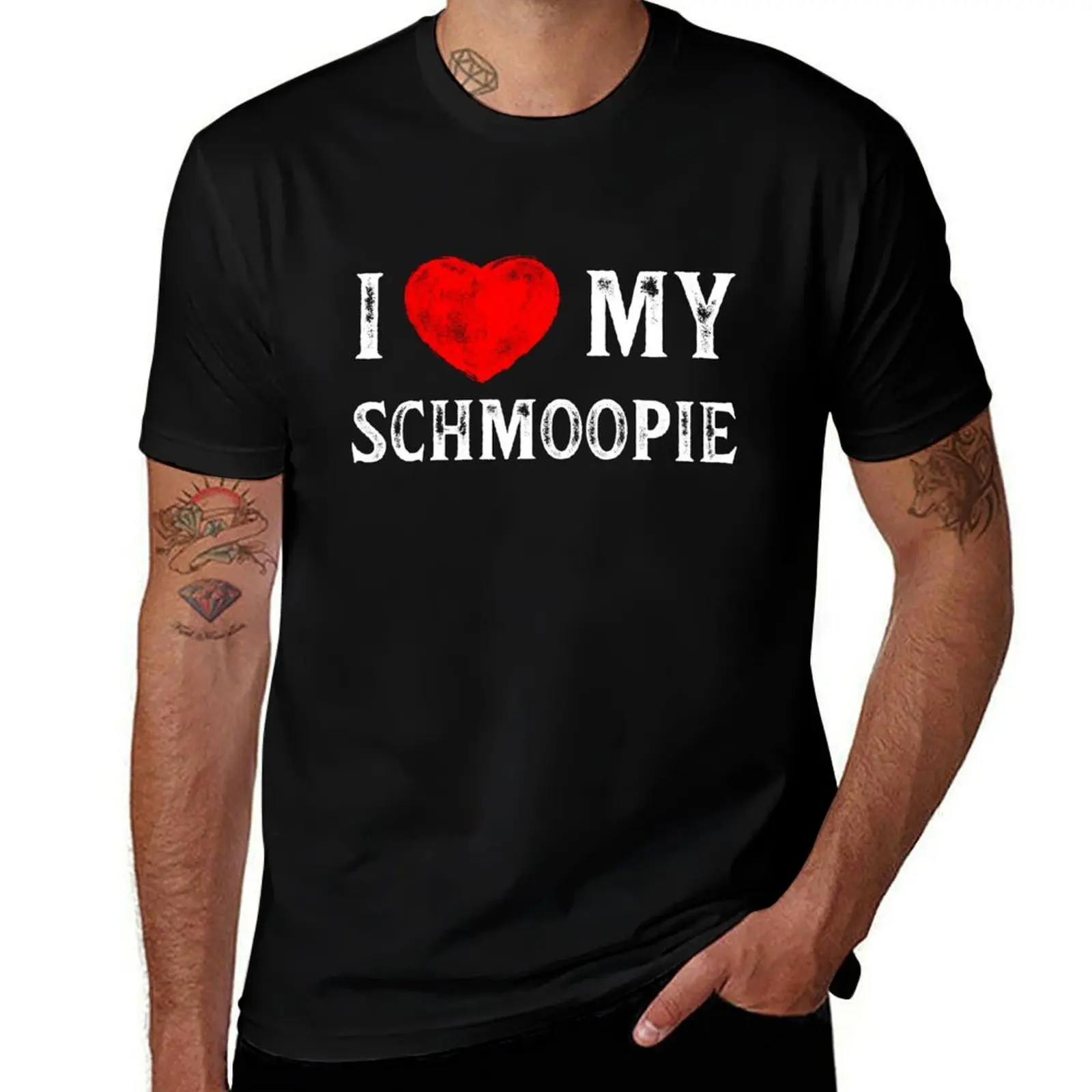 

I Love My Schmoopie T-Shirt Worker Basic Short Sleeve Tee