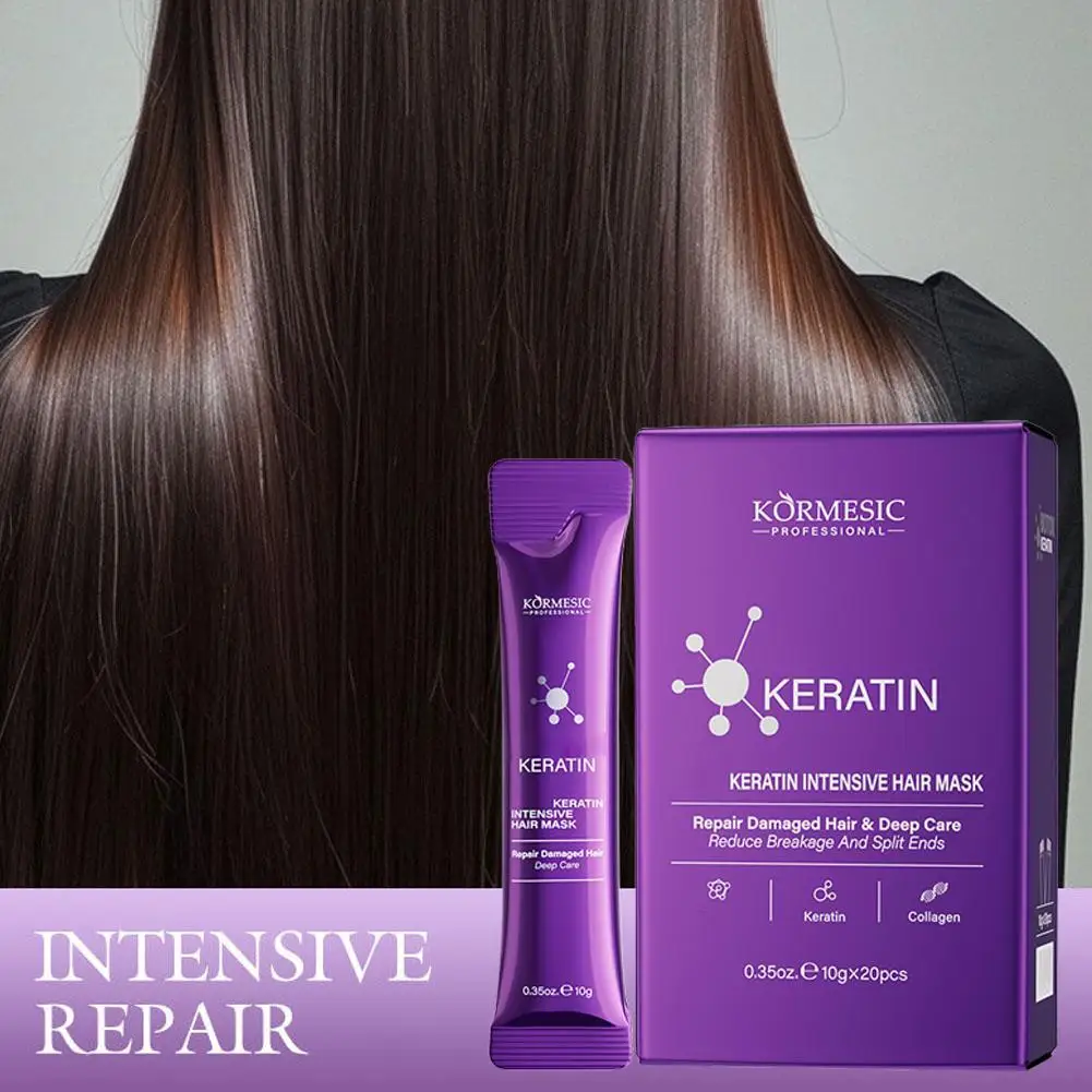 

1pcs Magical Keratin Hair Mask Repair Damaged Frizzy Hair Soft Smooth Shiny Nutrition Deep Moisturize Nourishing Hair Care