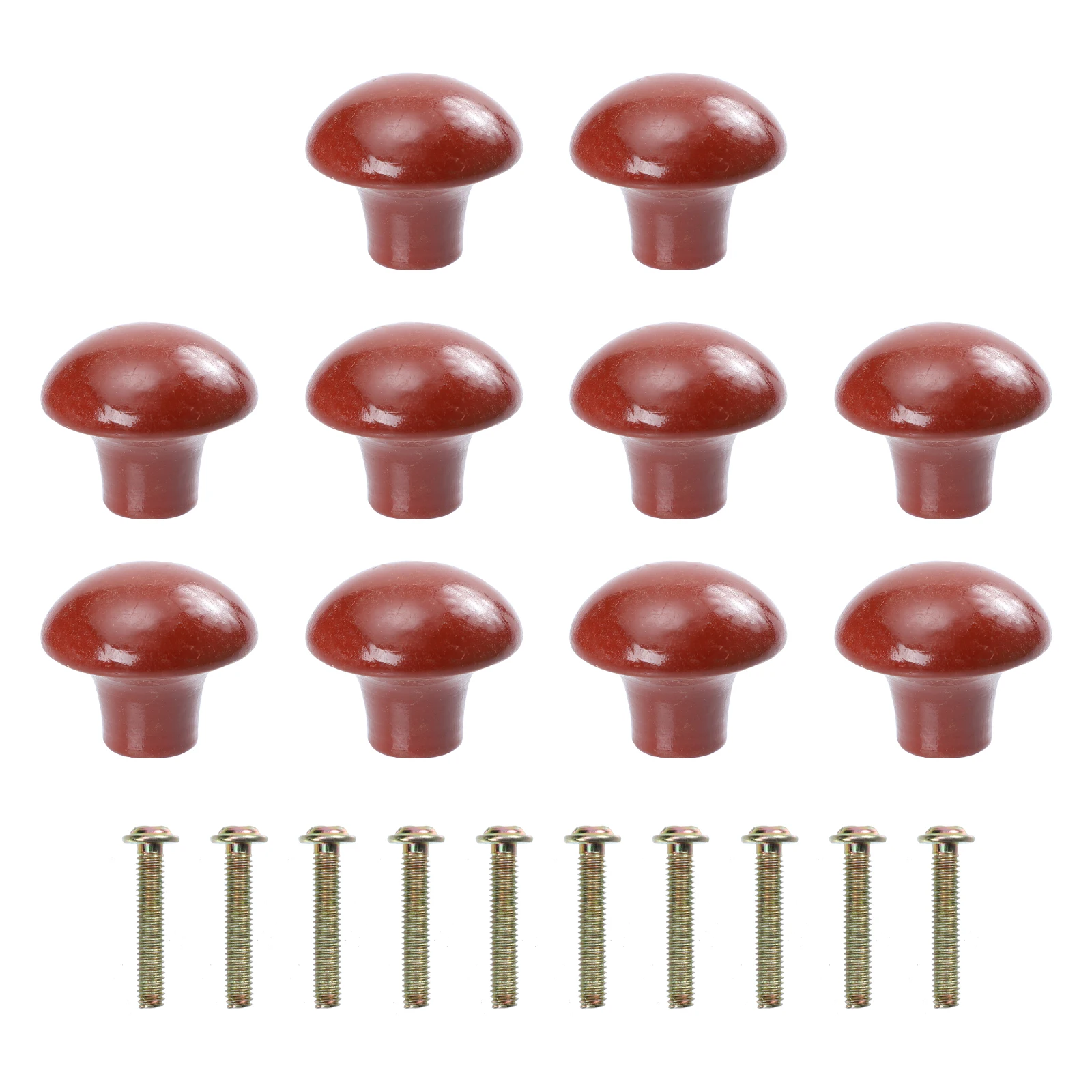 

10Pcs Household Wooden Drawer Handle Stylish Simple Design for Kitchen Bedroom Furniture Wooden Cabinet Knob Cupboard Knob