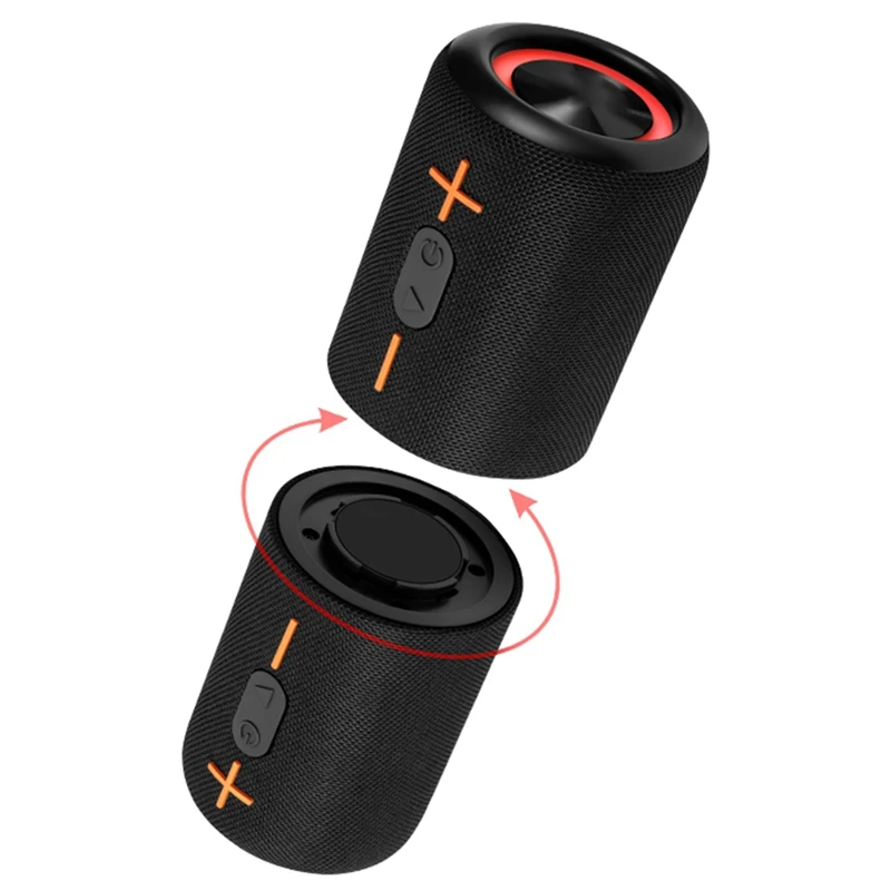 B34B-S10 Detachable Bluetooth Speaker Portable Speaker IPX6 Waterproof Suitable TWS Boom Box Colorful Lighting Effect