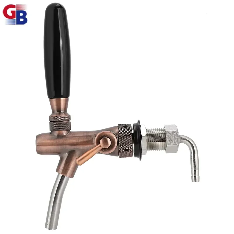 Antique Brass Beer Faucet T Tower Fitting for Bar Drink Dispenser Homebrew Keg Tap Handle Draft System Accessory Vintage