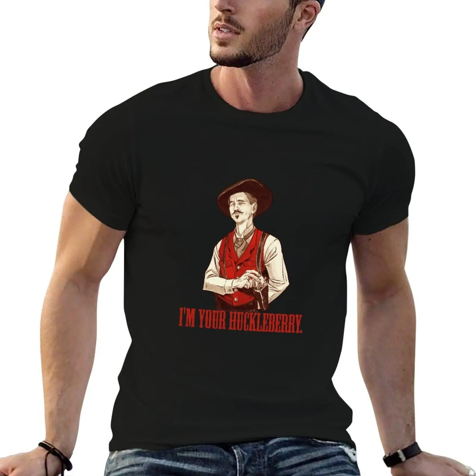 

Doc Holliday - I'm your Huckleberry T-Shirt t shirt custom print man t shirts cotton funny t shirts dark humor T-Shirt