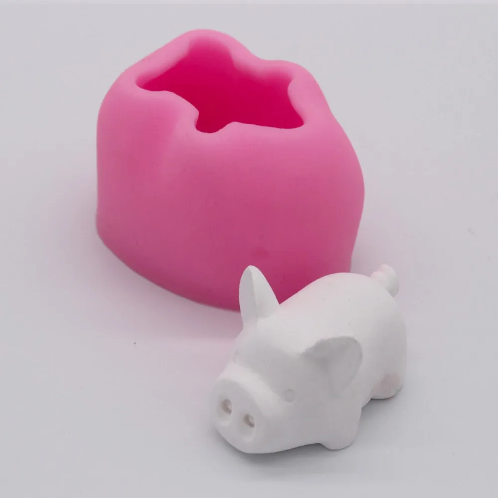 Mini Animal Silicone Mold Rabbit for DIY Soap Resin Chocolate Candy Jelly Ice Cube Mold Candle Handmade Crafts