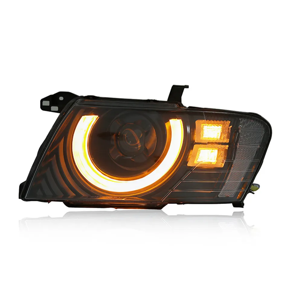 Car Led Headlights For Mitsubishi Pajero V73 2004-2011 Montero V75 V77 Accessories Modified Front DRL Turn Signal Light Assembly