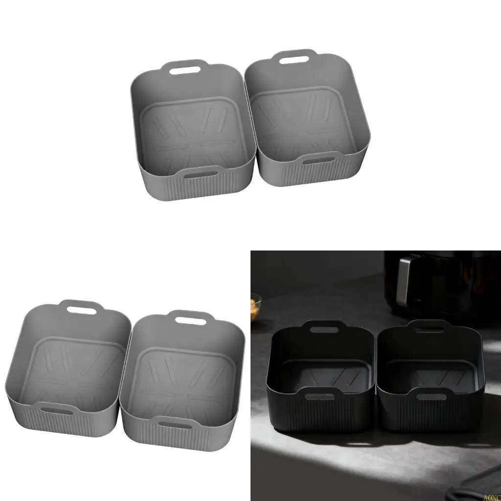 A0NC Not Toxic Elastomer Air Cooker Addition 5L 10L Double Size Agreement Heat Proof Oil Divider Basket in Contemporary Picks