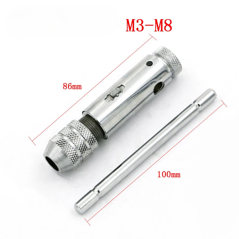 5PCS เมตริกชุดก๊อกเจาะ Bits มือชุดเครื่องมือ M3-M8 เครื่องเกลียวสกรูก๊อกเกลียวและตายชุดโลหะไม้