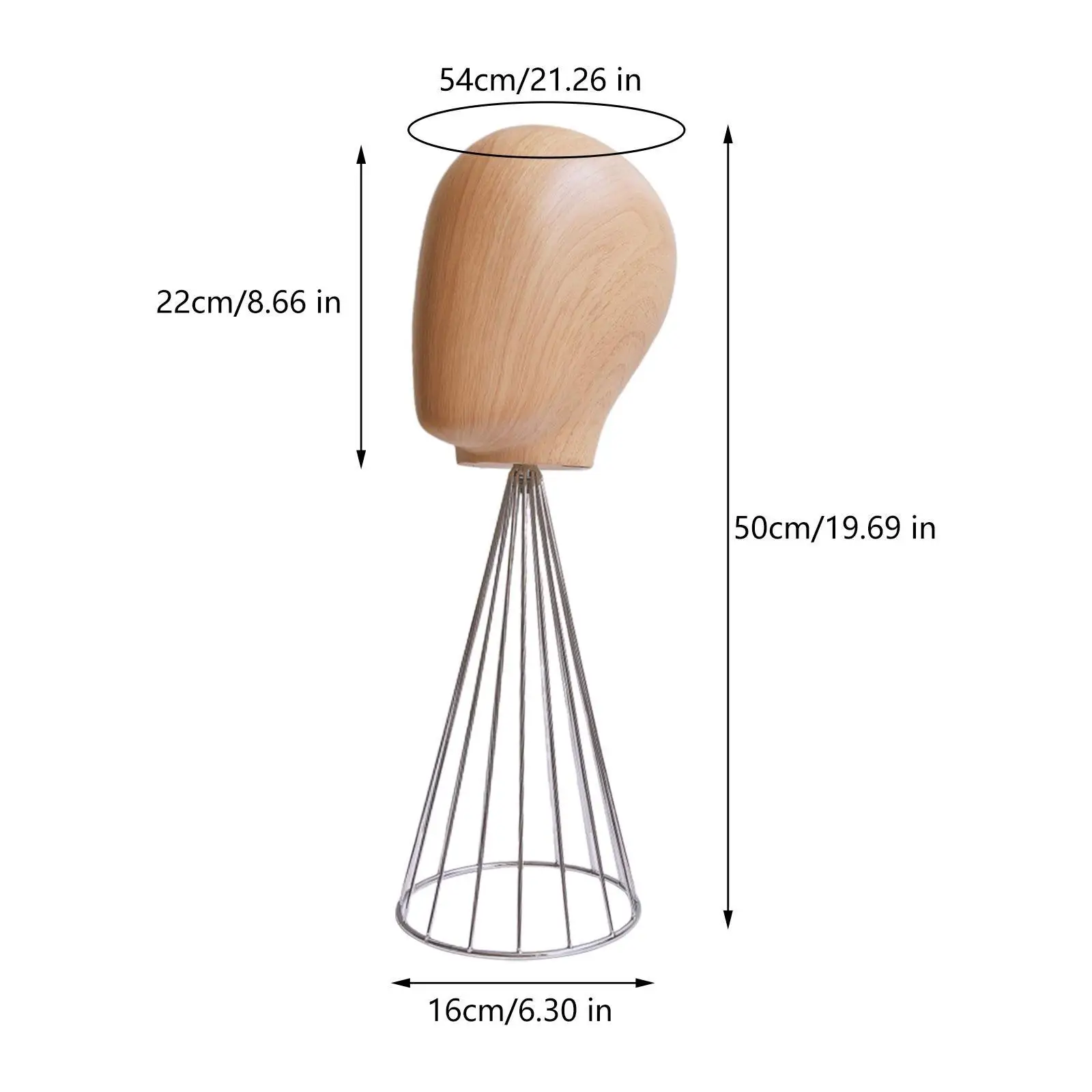 Modello di testa di manichino Modello di visualizzazione per parrucca Testa Decorazioni per la casa Supporto per parrucca versatile multiuso Espositore per cappelli per cappelli per parrucche