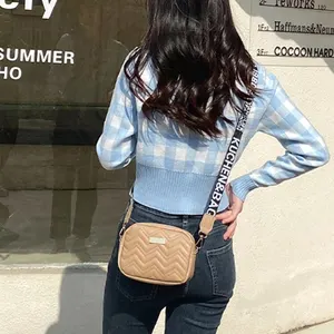Square bag wavy embroidery for women, shoulder strap with large capacity, crossbody bag 8 MAIN SALES CROSS SCHOOL - №5