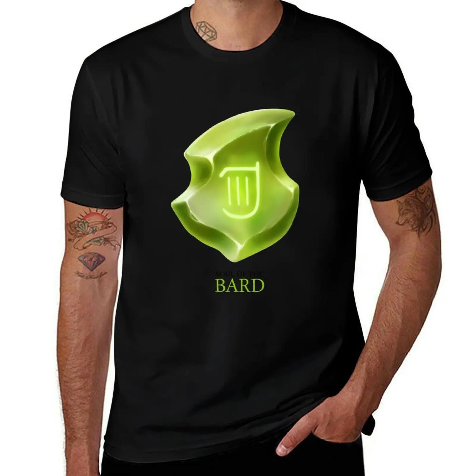 Soul of the Bard -white T-Shirt Creative Graphic Tee Shirt