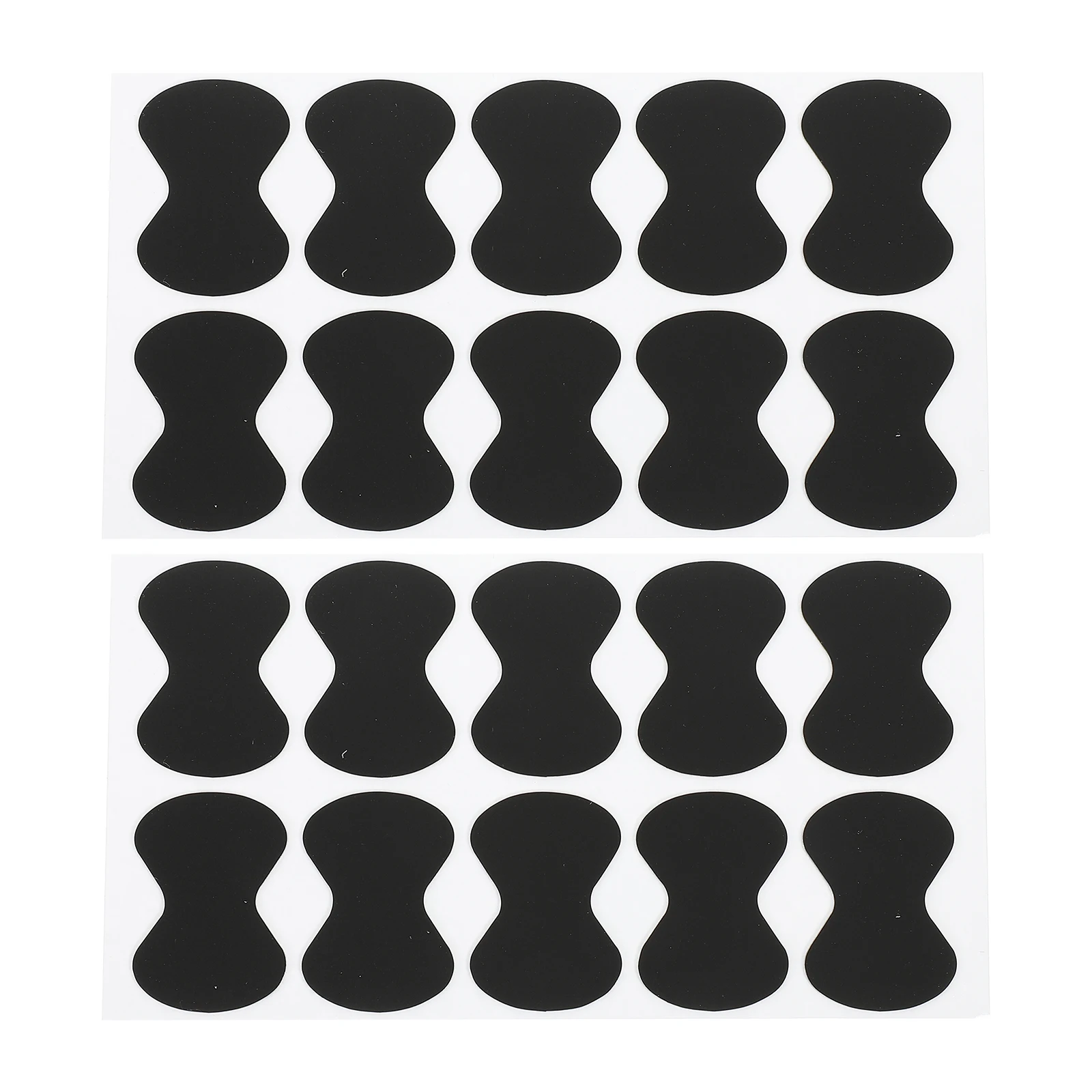 

20pcs Guitar Pick Grips Anti-slip Stickers for Paddles Hold Accessories Picks Rubber Black EVA Adhesive Small Supplies