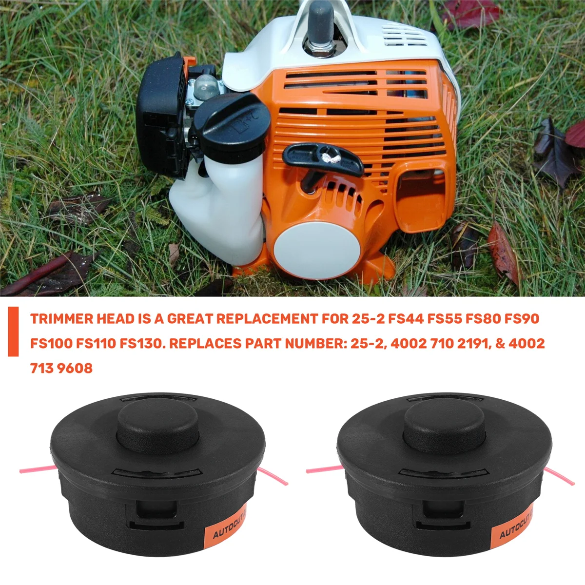 2 قطعة رأس الانتهازي ل Stihl 25-2 Fs44 Fs55 Fs80 Fs90 Fs100 Fs110 Fs130 إكسسوارات الحديقة