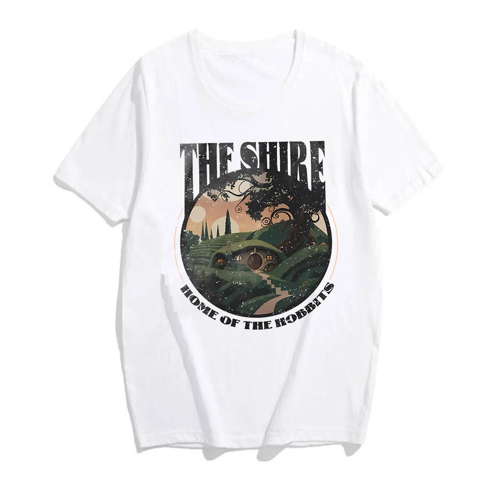 The Shire T-shirt Middle Earth LOTR Shirt The Ho Bbit Tolkien Shirts Baggins Frodo Vintage Dark Academia Clothes Bookworm Tops