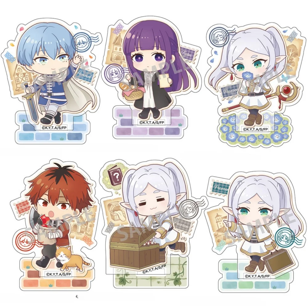 

FACTORY STORE 10CM Anime Frieren at the Funeral Figures Frieren Himmel Acrylic Stand Model Plate Desk Decor Standing Gift