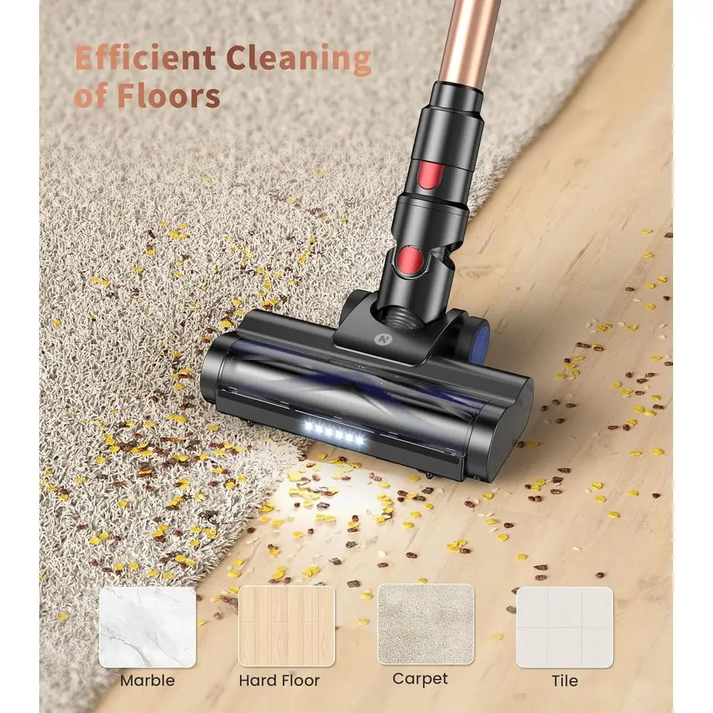 เครื่องดูดฝุ่นไร้สายแบบแท่ง ใช้งานได้นาน แบตเตอรี่ 45 นาที ถังเก็บฝุ่น 1.5 ลิตร เหมาะสำหรับขนสัตว์เลี้ยงบนพื้นแข็งและพรม