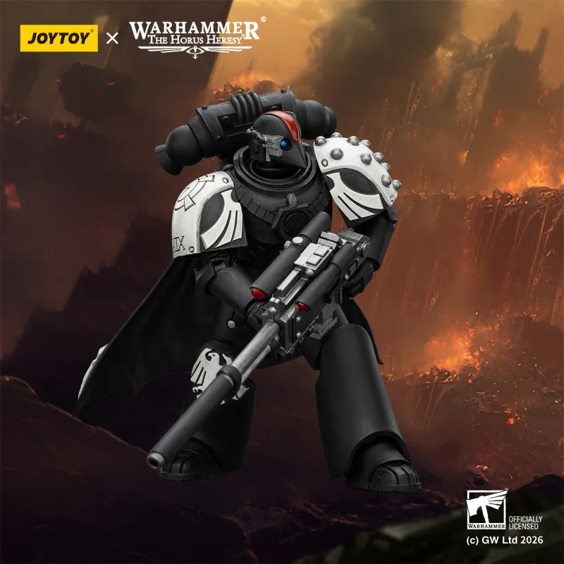 【En stock】1/18 JOYTOY Warhammer 40K Raven Guard Mor Deythan Shade con rifle Nemesis Bolt Mor Deythan con rifle Nemesis Bolt