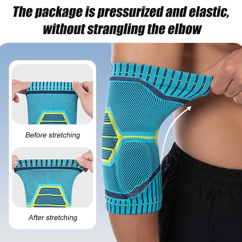 1PCS Elbow Brace Support, Breathable Elbow Compression Sleeve with Gel Pad for Golfer's, Tennis Elbow & Tendonitis Treatment view 2