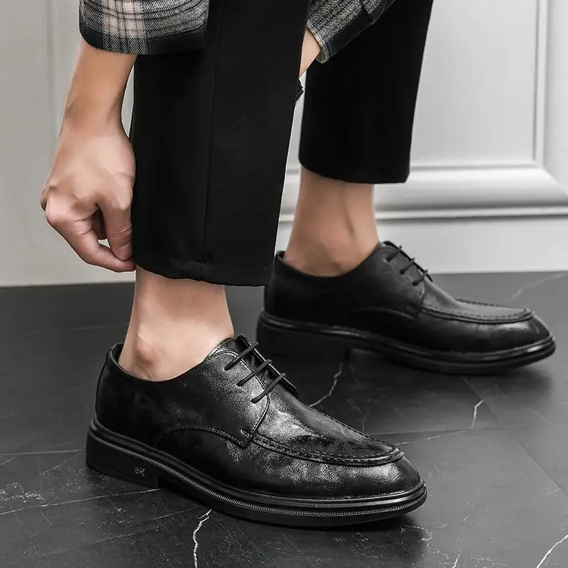 

Men's Leather Derby British Wedding Men's Mokasin Elegant Men's