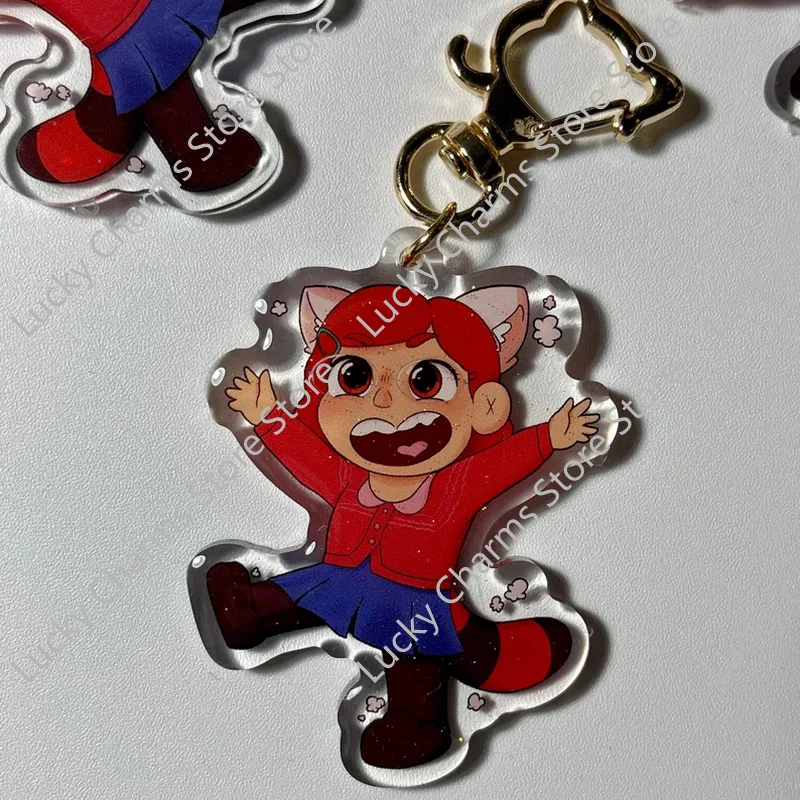 Cute Cartoon Dinosaur Monster Acrylic Keychain, Yellow Star Background Fantasy Creature Key Ring, Star Shape Hook Bag Decor, Gam