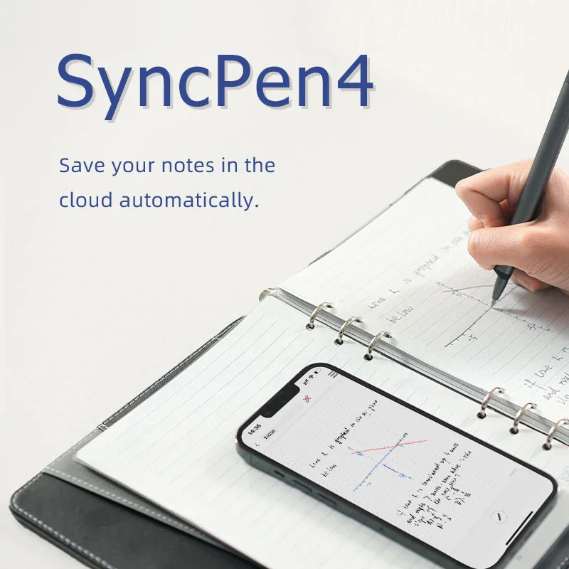 Newyes syncpen4 Juego de Smartpen reutilizable borrable Cuaderno inteligente Sistema de escritura inteligente y preciso Admite almacenamiento sin conexión