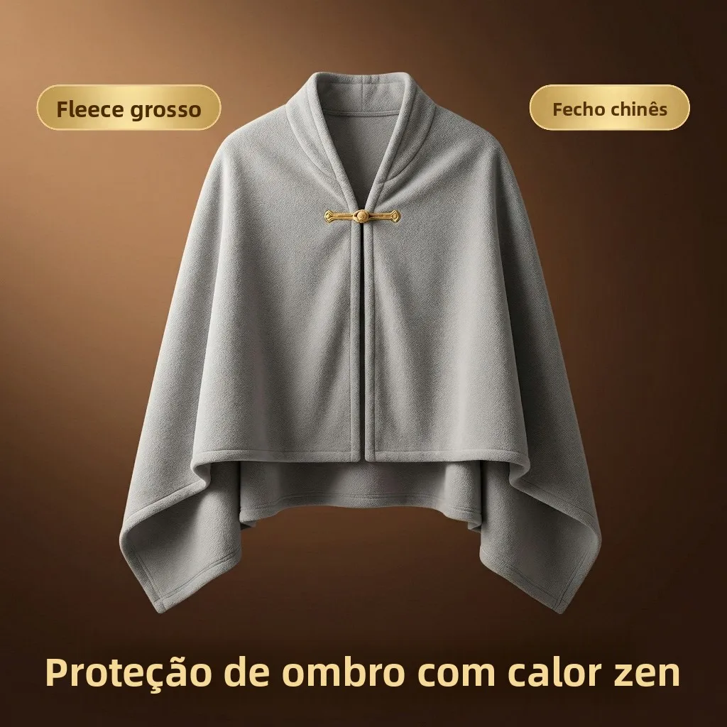warm-fleece-shoulder-shawl-neck-blanket-zen-sitting-windproof-outer-protection-buddhist-monk-layman-zen-meditation-poncho