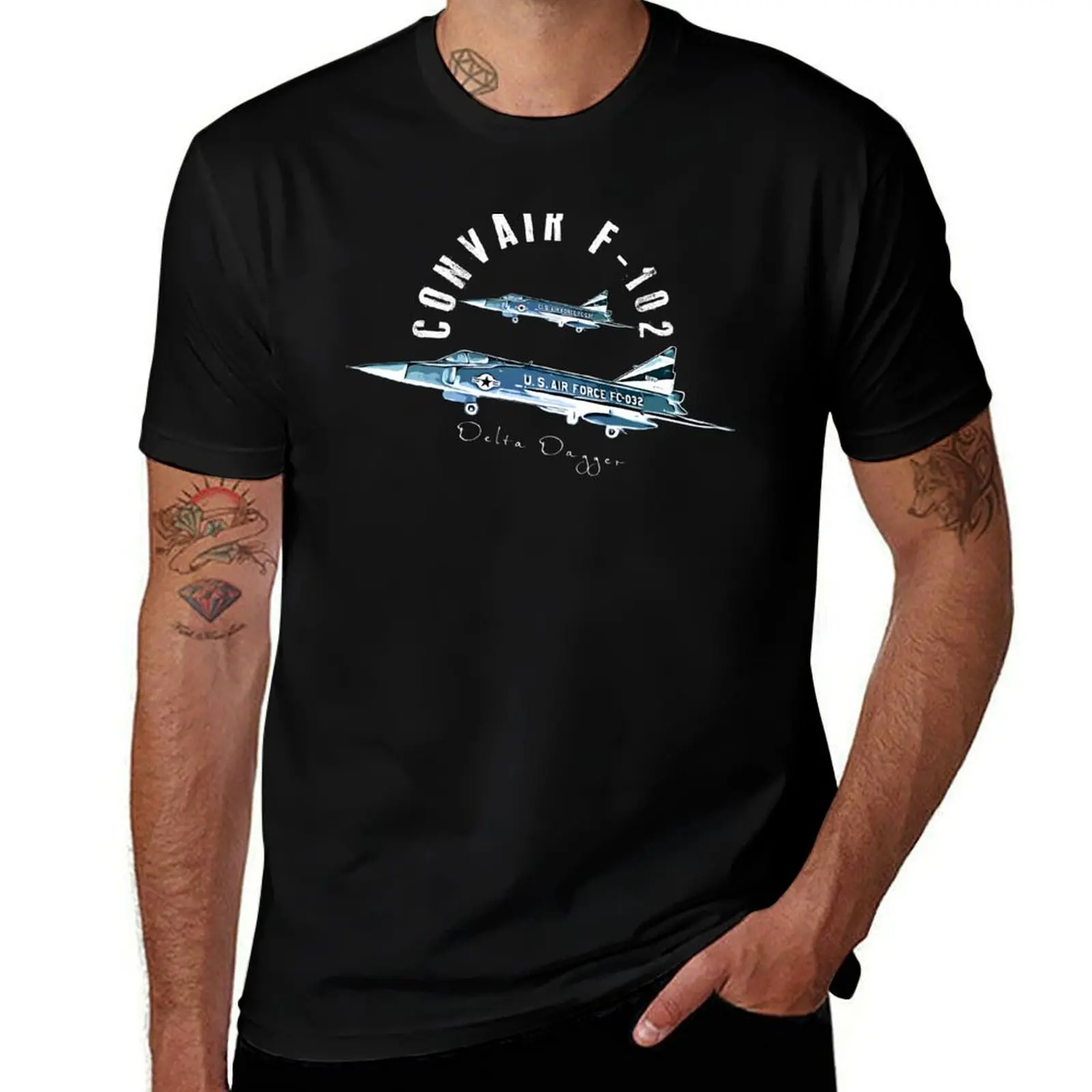 

Convair F-102 Us Air Force Vintage Military Aircraft T-Shirt custom t-shirts cute tops Funny t-shirts plain white t shirts men