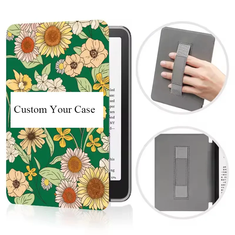 Personalized Case for Kindle Paperwhite 6 7'' 12th Generation Customized Cover Funda for Kindle SA569P SA568B with Hand Strap