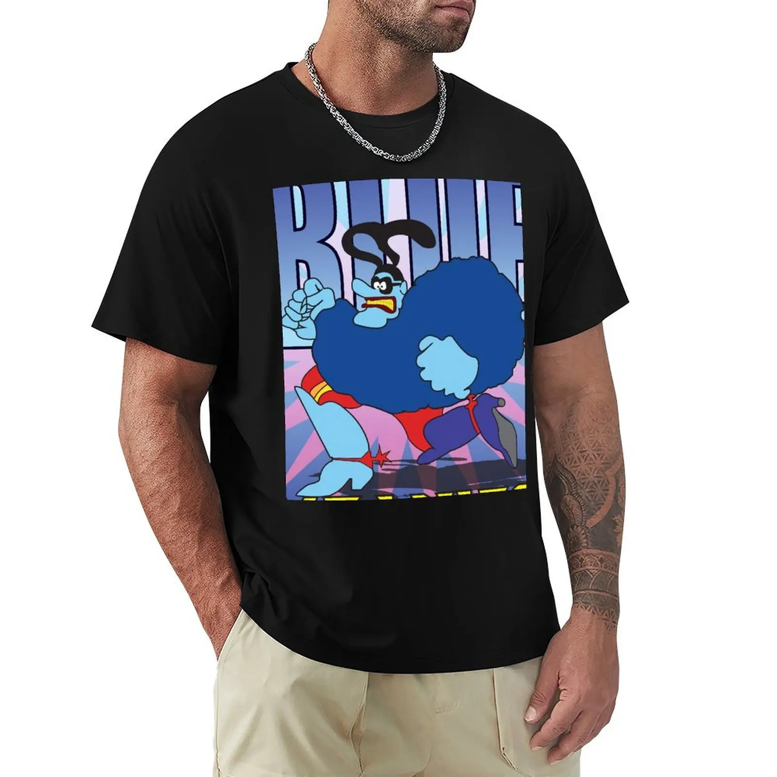 

Blue Meanies T-Shirt baggy shirts blue archive blue lock fruit of the loom mens t shirts