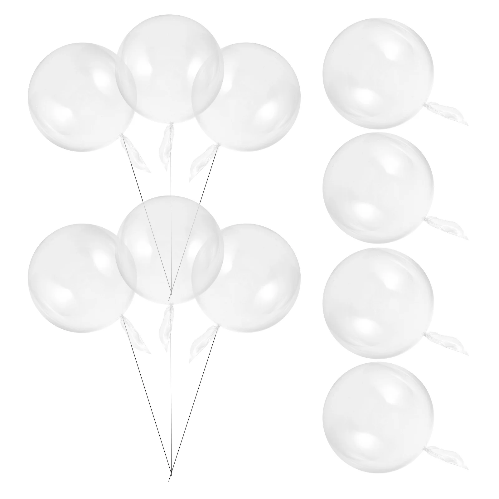 

35Pcs Clear Bobo Balloons 8inch Transparent Bubble Party Decorations for Weddings Baby Showers Bridal Showers Party Supplies