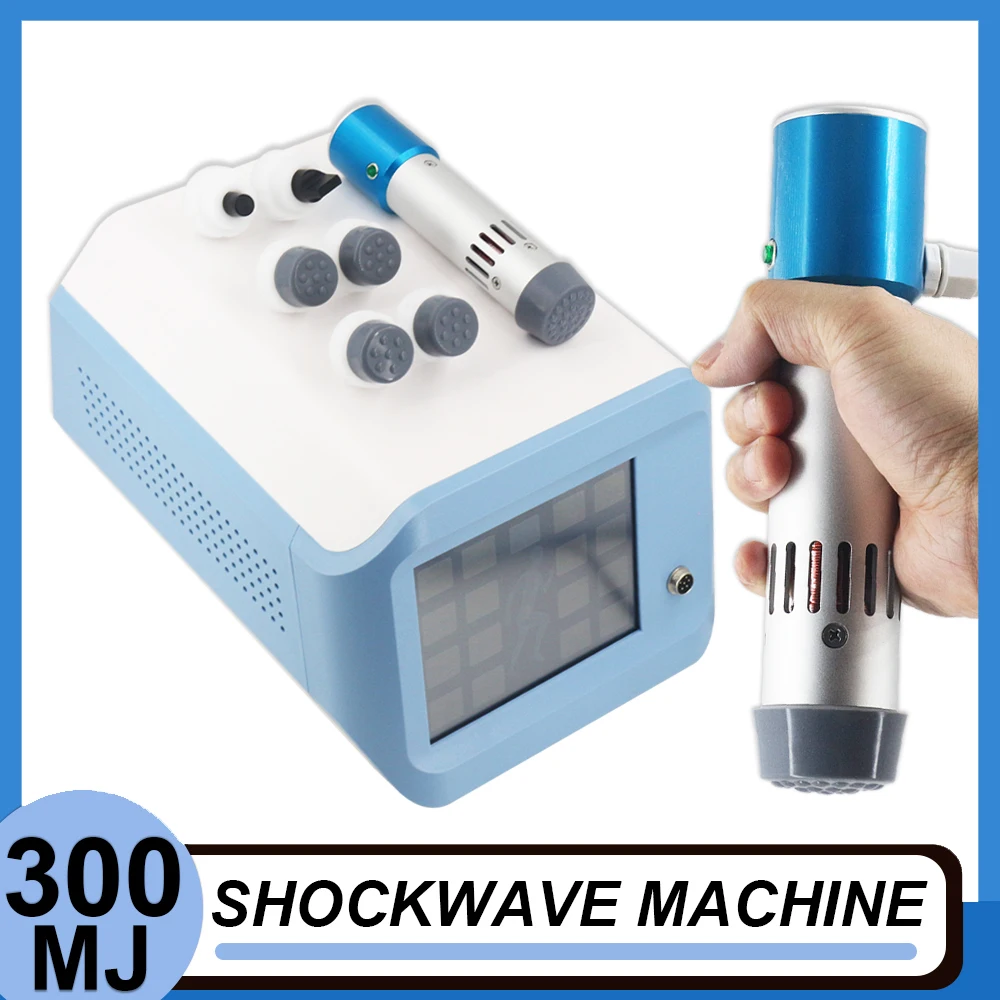 300MJ Shockwave Therapy Machine Physical Therapy Shock Wave Instrument ED Treatment Relieve Lower Back Pain Deep Massage