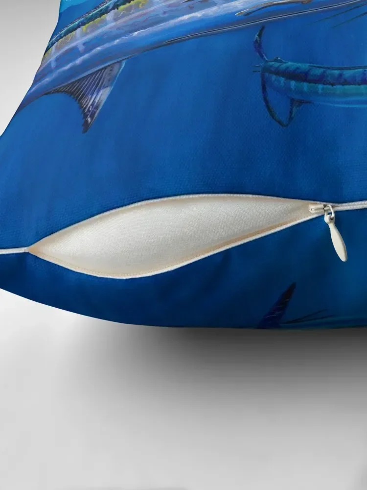 Blue Marlin Bite Throw Pillow Pillowcase Cushion Sofa Pillow Cover pillow