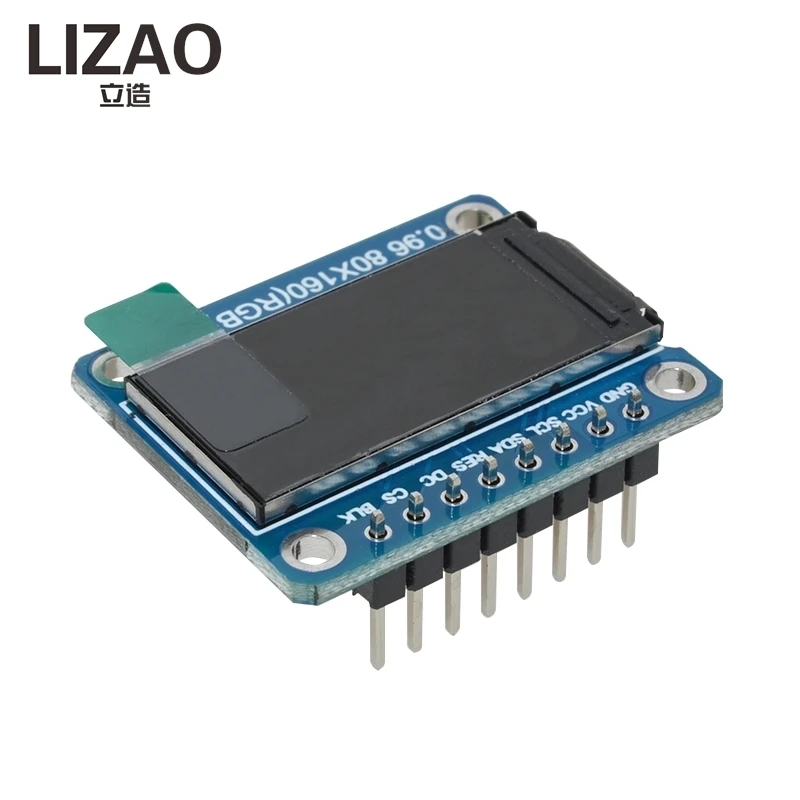 LIZAO FT Display 0.96 / 1.3 inch IPS 7P SPI HD 65K Full Color LCD Module ST7735 / ST7789 Drive IC 80*160 240*240 (Not OLED)