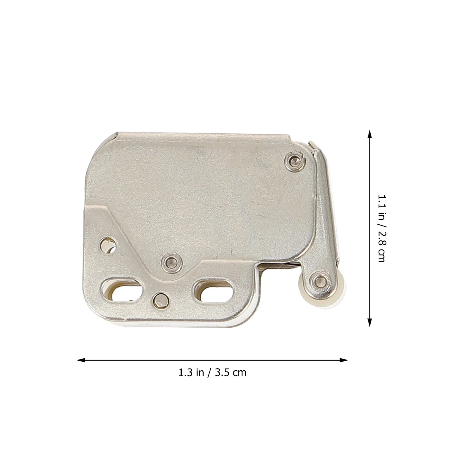 5Pcs Steel Nylon Self-Locking Spring Buckle Door Safety Lock Furniture Cabinet Automatic Push-in Touch Lock Spring Loaded Latch