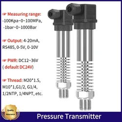 Transmetteur de pression en silicone avec dissipateur de chaleur, transducteur de haute température, diffusion de vapeur, huile, carburant, 4-20ma