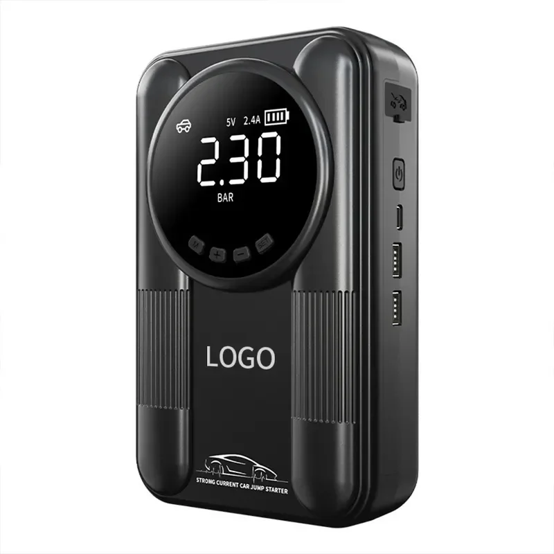 2 in 1 Car Jump Starter & Air Pump, Portable Emergency Start Power Supply, Multifunctional Power Bank for Vehicles