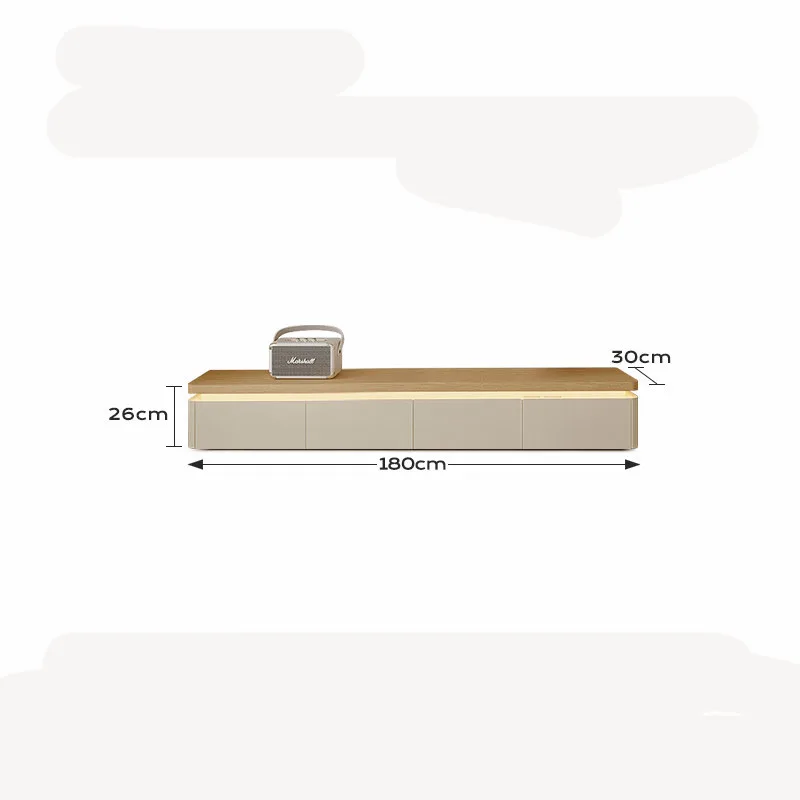 Spa Comfortable TV Stand Soft Minimalist Media Console Space Saving Luxury Fernsehschrank Living Room Cabinet Furniture