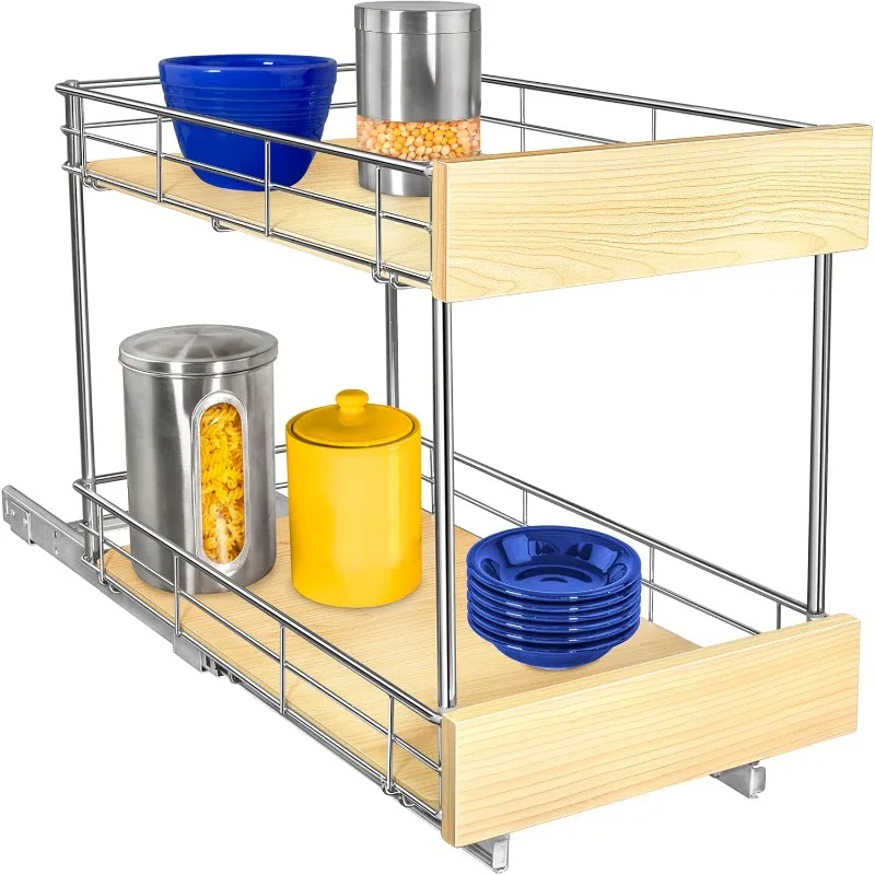 

SELECT™ Pull Out Cabinet Organizer 11" x 21" Slide Out Drawer for Kitchen Cabinets - Sliding Pantry Shelves - Roll Out Shelf