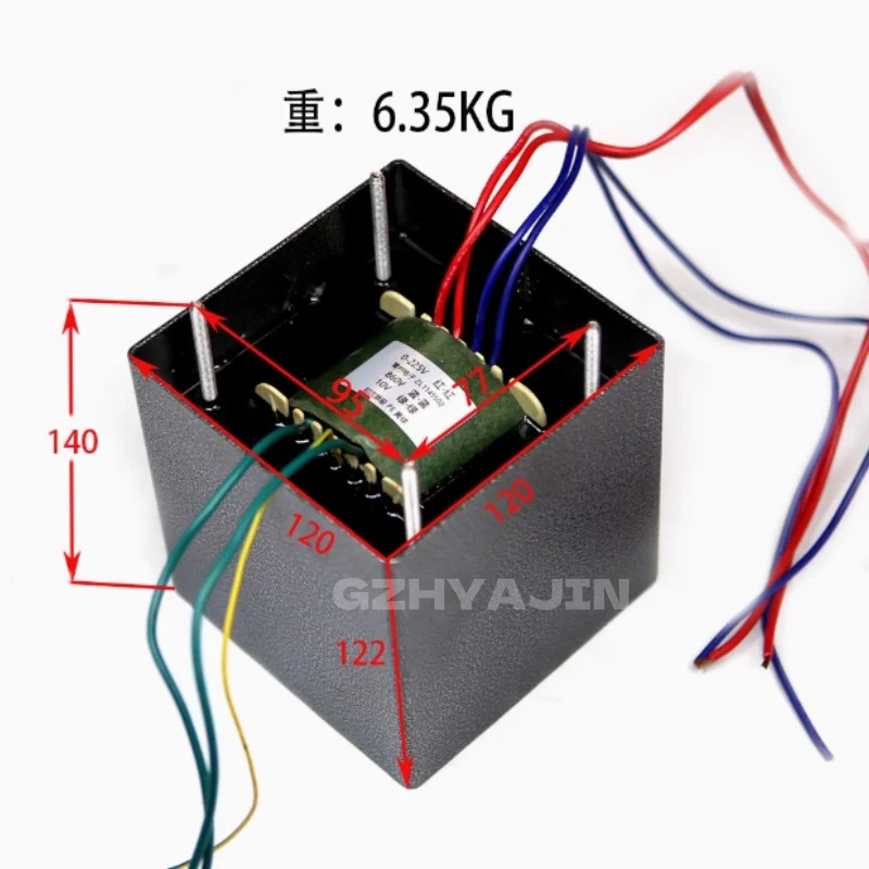 

New 860V10V 6.3V Fully Shielded Tape Cover Glued Oxygen Free Copper Electronic Tube Gallbladder Machine Power Transformer