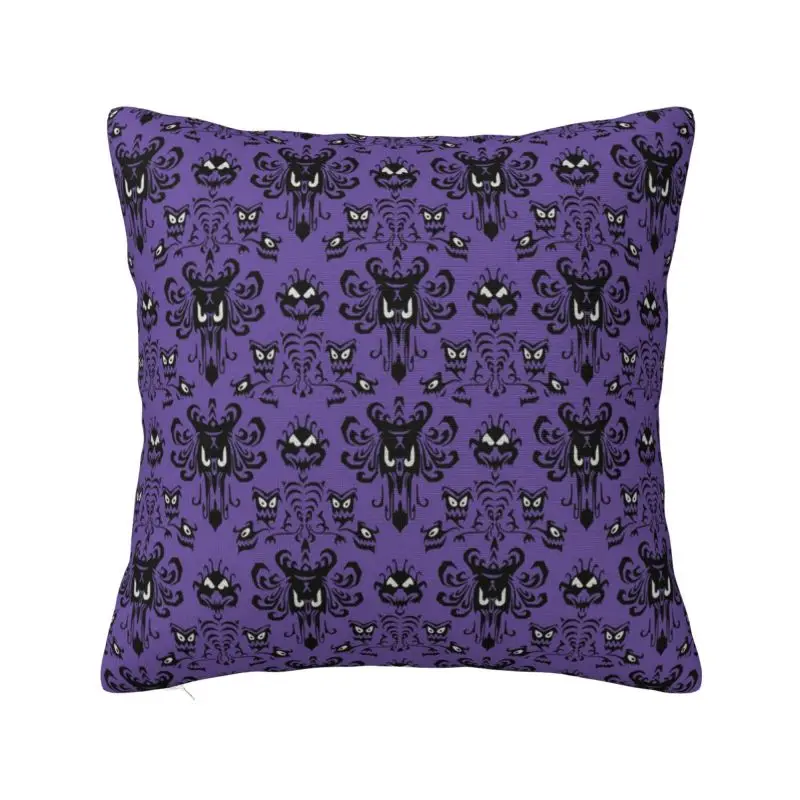 

Custom Halloween Haunted Mansion Pillow Case 40x40cm Cushion Cover Decoration Salon Square Pillowcase