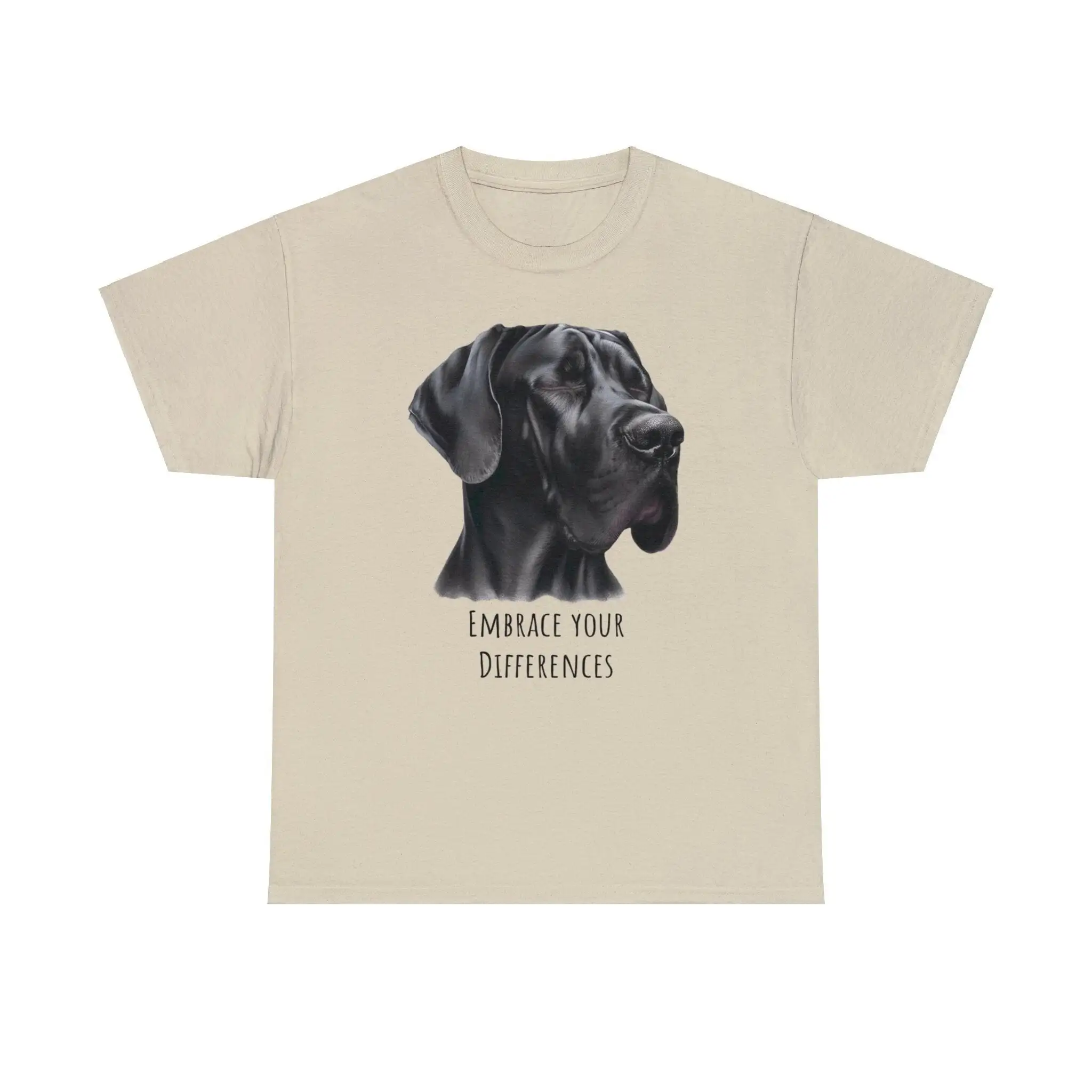 Embrace your Differences Blind Great Dane T Shirt Special Needs  Rescue Mom