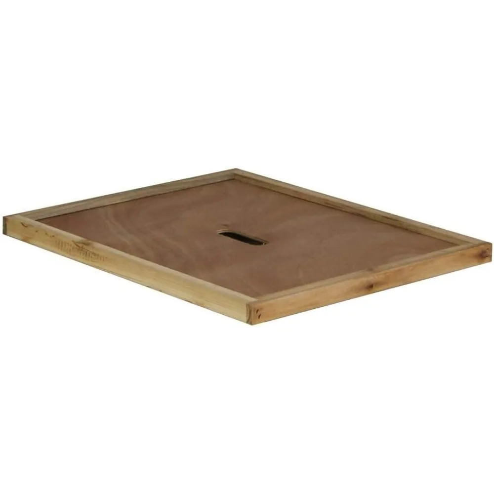 10 Frame Langstroth Beehive Parts Kit Dipped in 100% Beeswax Includes Telescoping Top Cover, Oval Bee Escape