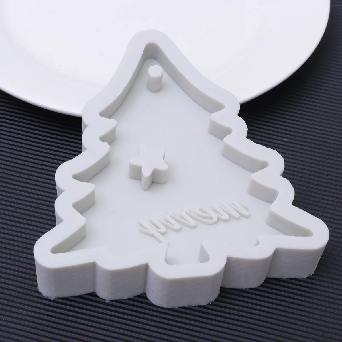 

Christmas Tree Shape Silicone Mold Hollow Star Merry Letter Cake Chocolate Fondant Baking Tool for DIY Pudding Candy