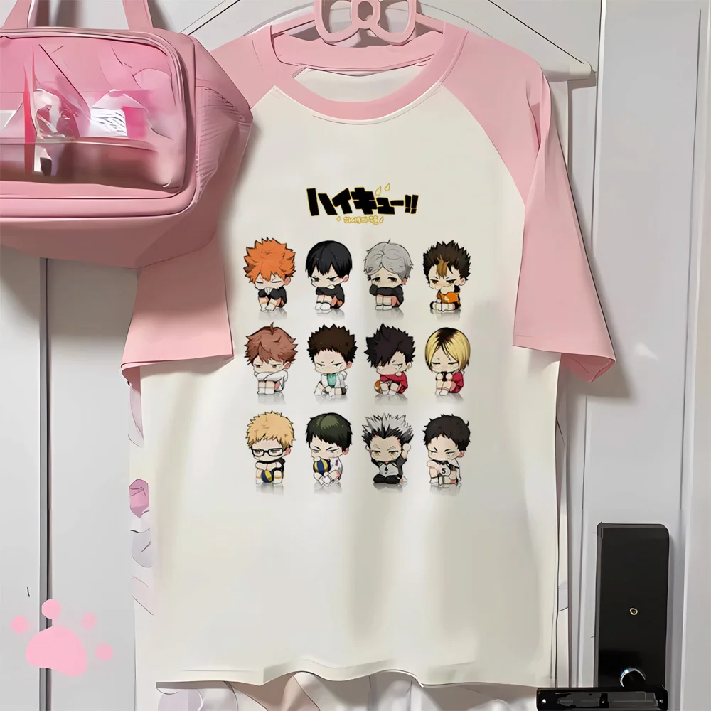 Haikyuu Anime tshirt girl 2000s Breathable women streetwear Trendy t-shirt Vintage University Comfortable Retro Psychedelic