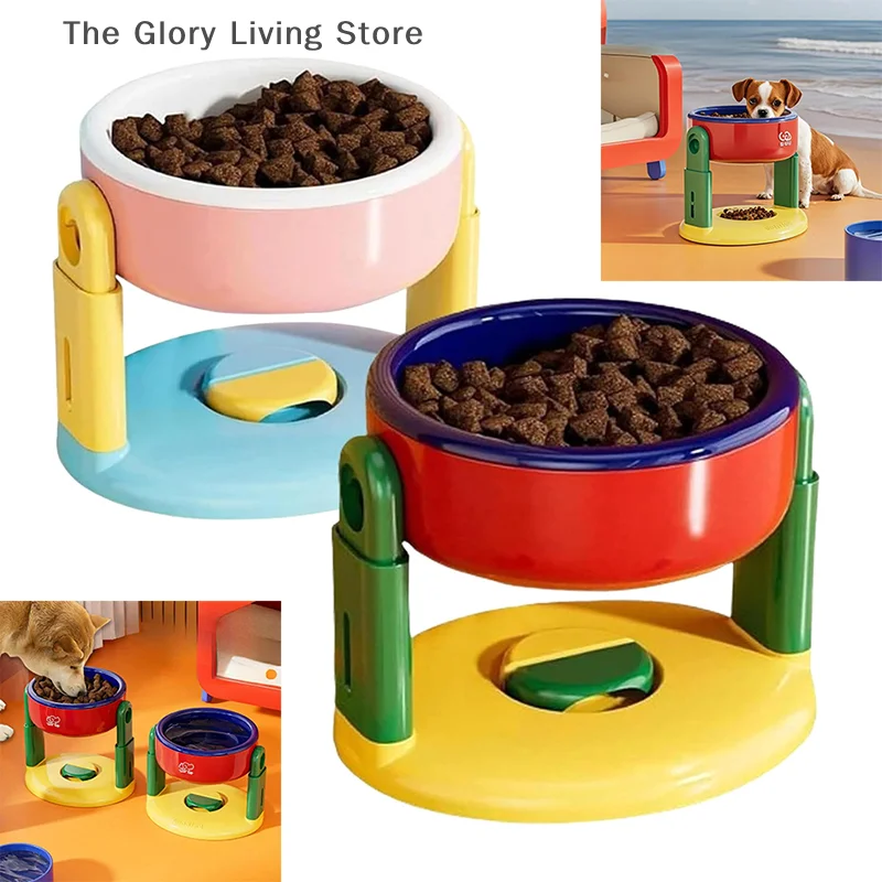 

Liftable Suction Cup Pet Bowl 3 Level Height Adjustment Protect Cervical Spine Pet Bowls Non-Slip Elevated Dog Cat Food Bowls