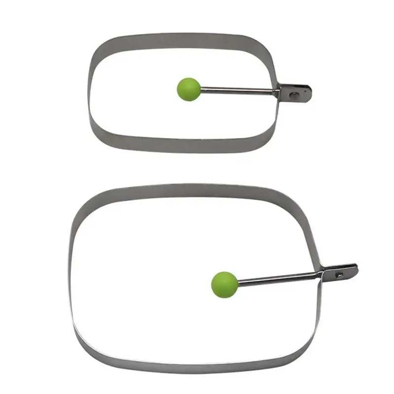 Molde para Huevos de Acero Inoxidable Antiadherente, Rectangular, para Panqueques, Huevos Fritos, Sándwiches, Tartas, Muffins Ingleses, para Uso en Interiores